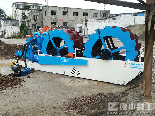 双轮洗砂收受接管一体机