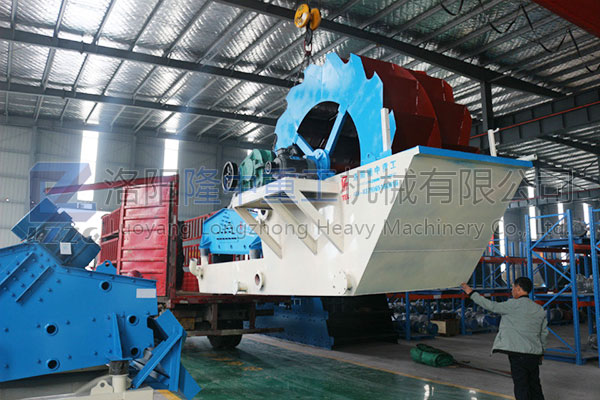 SX2611洗砂脱水一体机专车中,筹办发货